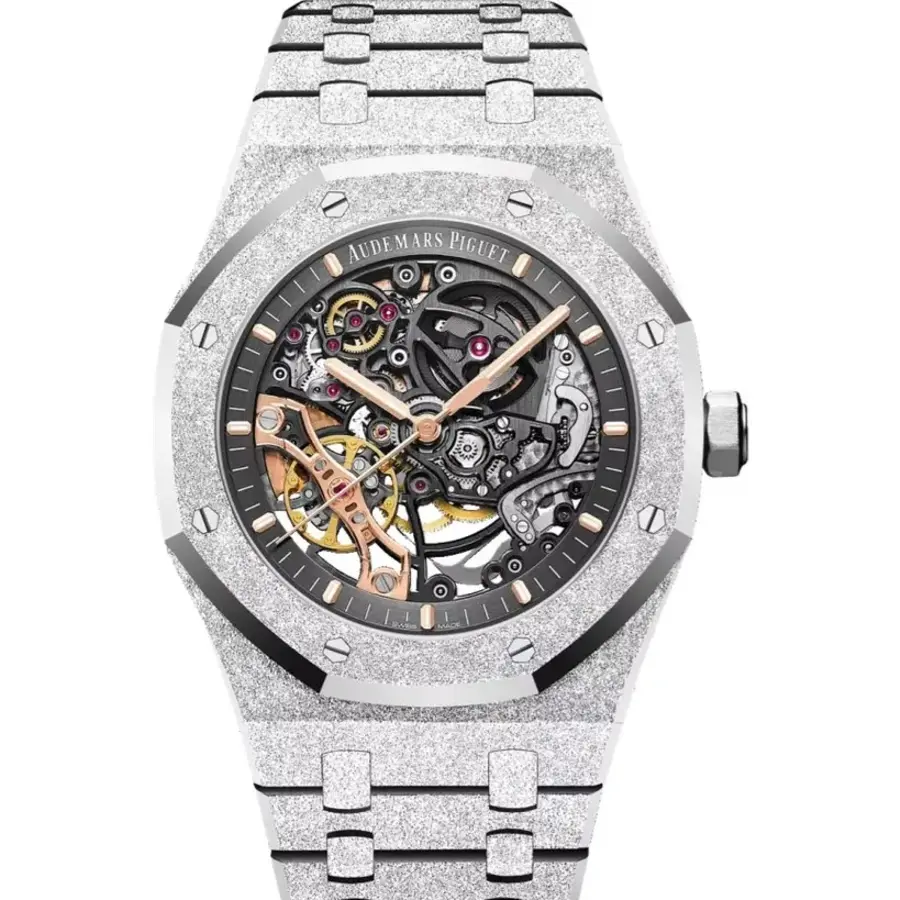 15407BC Frosted White Gold super clone